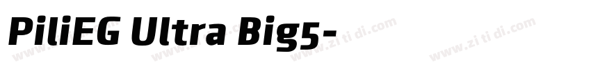 PiliEG Ultra Big5字体转换